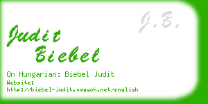 judit biebel business card